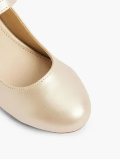 Teen Girl Heeled Party Shoe With Diamante Buckle