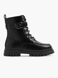 Teen Girl Lace Up Apron Boot