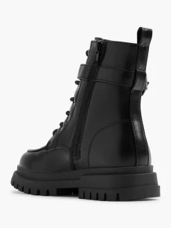 Teen Girl Lace Up Apron Boot