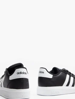 Teen Grand Court 2.0 K Lace-up Black/White Trainer