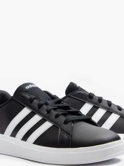 Teen Grand Court 2.0 K Lace-up Black/White Trainer