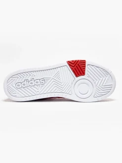 Teen Hoops 3.0 White/Red Trainers