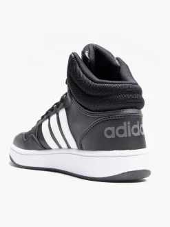 Teen Hoops Mid 3.0 K Black/White Trainers