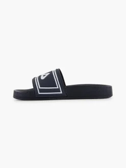 Teens Navy Blue Fila Sliders
