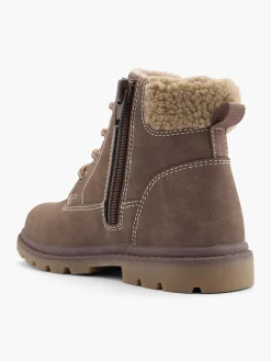 Toddler Boy Bench Fur Collar Ankle Boot