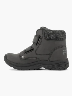 Toddler Boy Black Fila Double Strap Ankle Boots