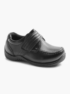 Toddler Boy Black Single Strap Shoes