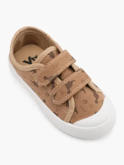 Toddler Boy Twin Strap Dino Canvas Shoe