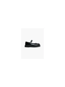 Toddler Girl Black Cute Cat Face School Shoes