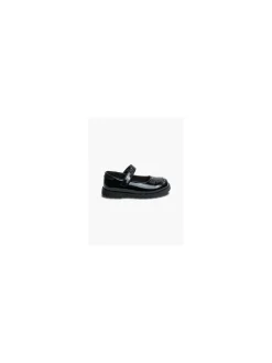 Toddler Girl Black Cute Cat Face School Shoes