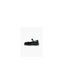 Toddler Girl Black Cute Cat Face School Shoes