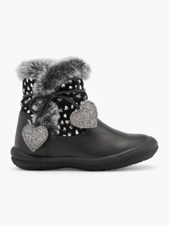 Toddler Girl Fur Lined Heart Detail Boot