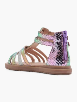 Toddler Girl Holographic Mermaid Caged Sandal
