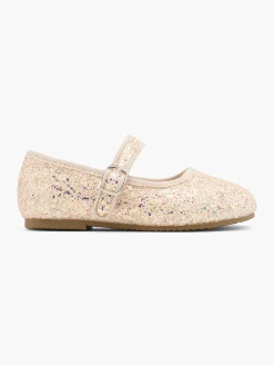 Toddler Girl Light Gold Glitter Ballerina