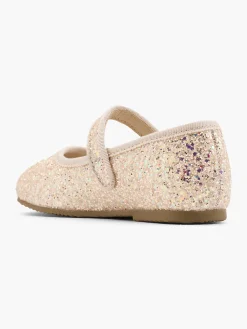Toddler Girl Light Gold Glitter Ballerina