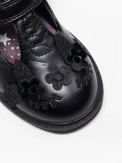 Toddler Girl Unicorn T-Bar School Shoe