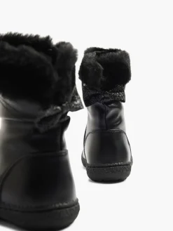 Toddler Girls Fur Trim Boots with Glitter Bow