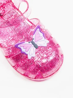 Toddler Girls Pink Butterfly Jelly Shoes