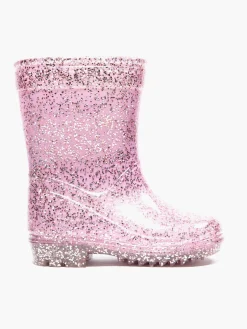 Toddler Girls Pink Glitter Wellies