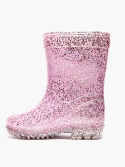 Toddler Girls Pink Glitter Wellies
