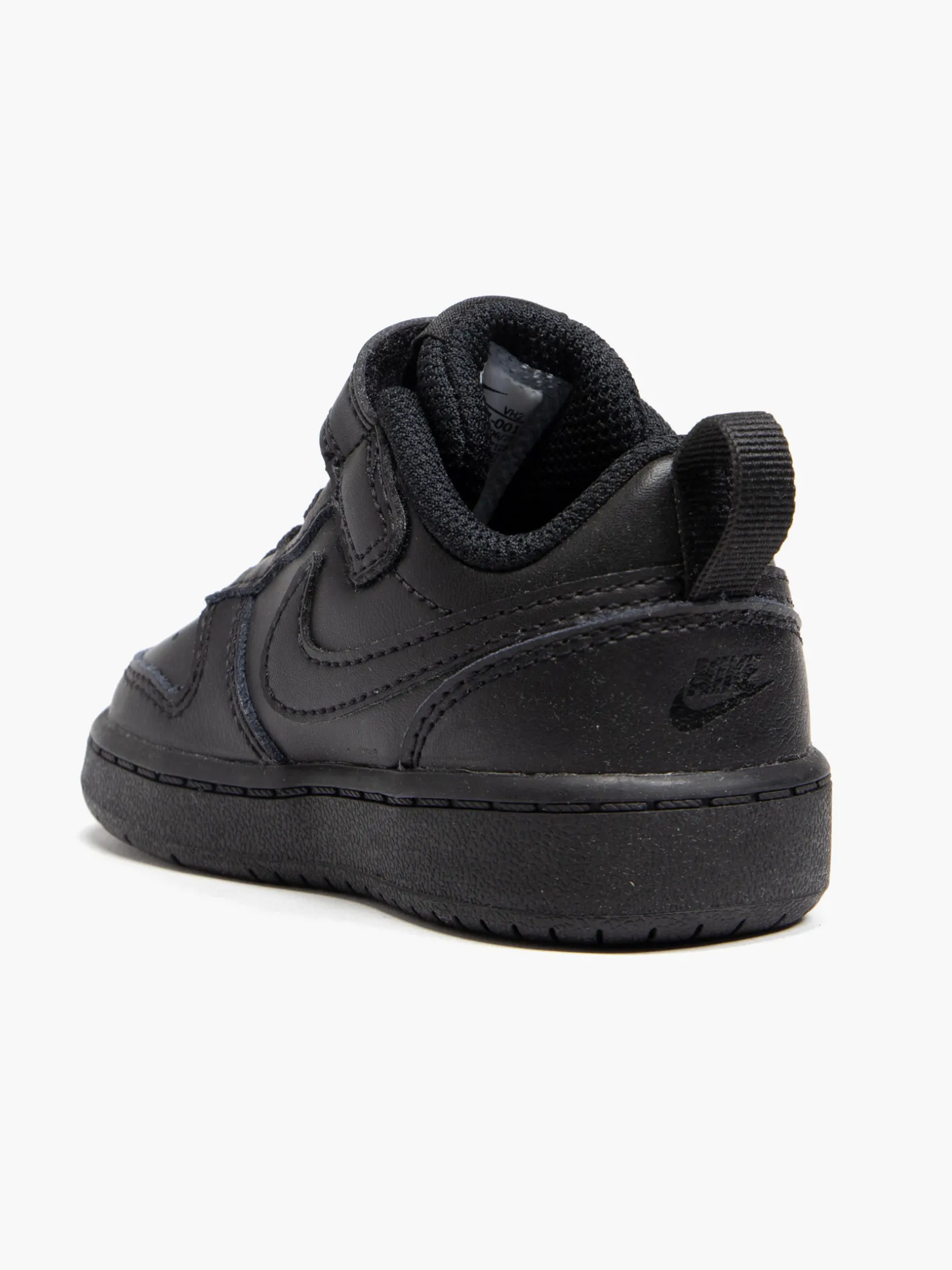 Toddler Nike Court Borough Black Touch Strap Trainers