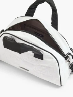 White and Black Contrast Skechers Bowling Bag