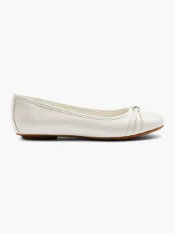White Ballerina Pump