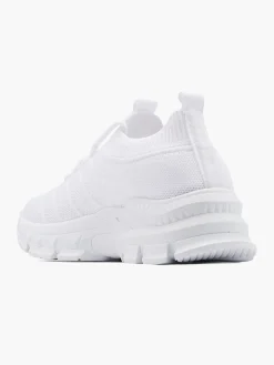 White Chunky Lace Up Trainer