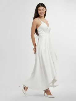 White Diamante Heel with Ankle Strap