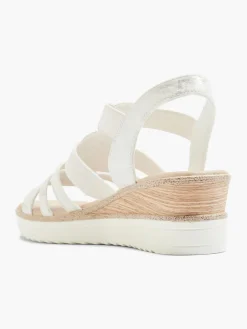 White Jewelled Comfort Gladiator Sandal