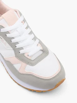 White/Grey/Pink Runer Trainers