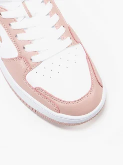 White/Pink Rebound 2.0 Mid Trainers