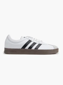 Womens Adidas White/Black/Brown VL Court Base Trainers