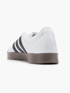 Womens Adidas White/Black/Brown VL Court Base Trainers