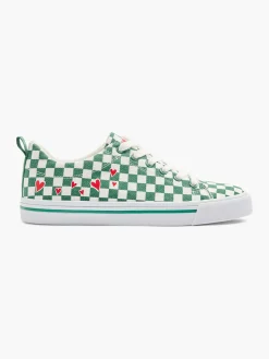 Women's Check Canvas Trainers