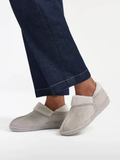 Women's Grey Fleece Slipper