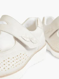 Womens Lightweight Wedge Casual Shoe with Touch Fastening