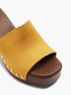 Yellow Mule with Studded Detail