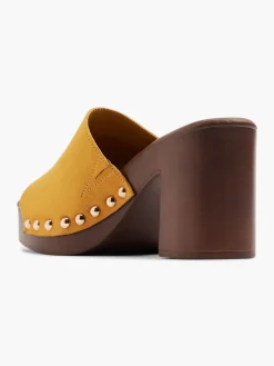 Yellow Mule with Studded Detail
